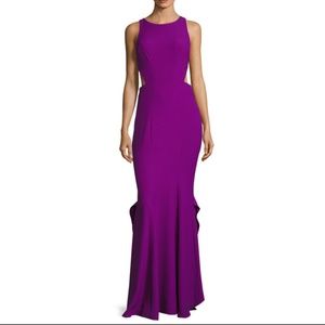 ZAC Zac Posen Cassie Solid Column Gown